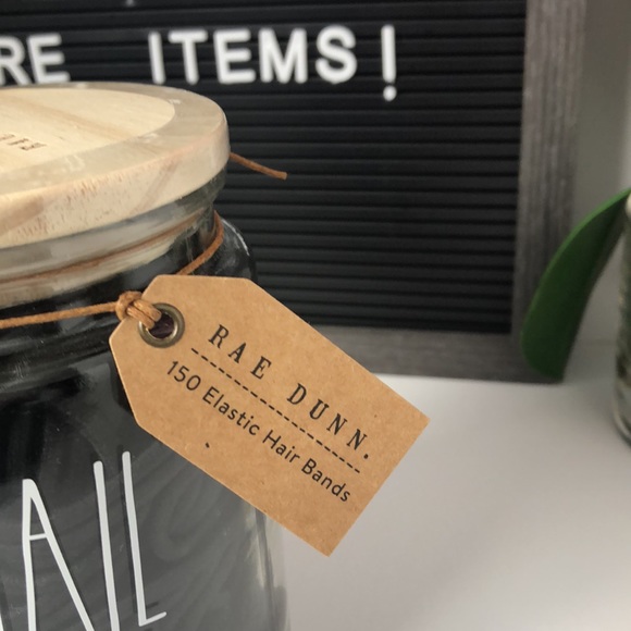 Rae Dunn Accessories New Rae Dunn Ponytail Holders Jar 5 Hair Ties